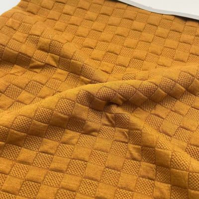 Ready Stock Cable Jacquard Knit Fabric Material 98%P 2%Sp 160cm 360gsm C13-094